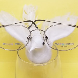 New Vintage MATSUSHIDA Eyeglasses Gunmetal Frame w. Tortoise Rim RX Glasses