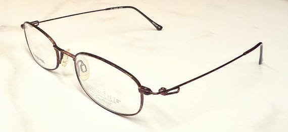 New Old Stock Synthes-Eyez by Charmant Pat P. Eyeglasses Mocha Fusion Lightweight Discontinued Frames View 2