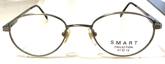 New Roundish Smart Eyeglasses Gunmetal Frame Blac… - image 1