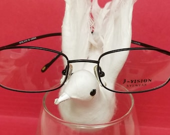 New Black J-VISION Eyeglasses Rectangle Design Frame Prescription Glasses