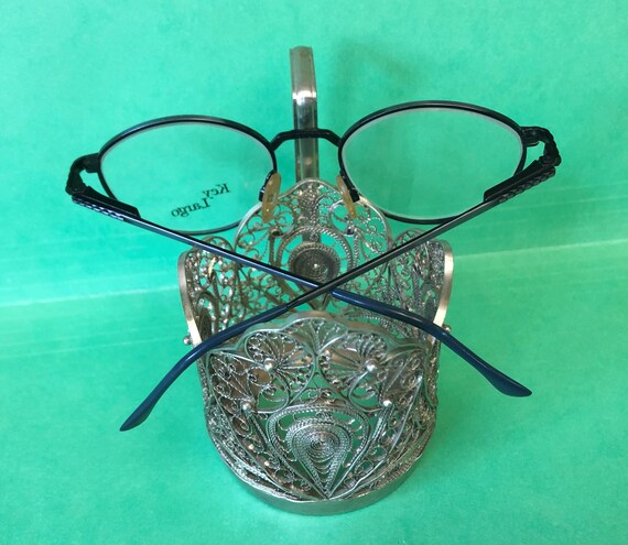 New Sturdy KEY LARGO Eyeglasses Antique Blue Roun… - image 4