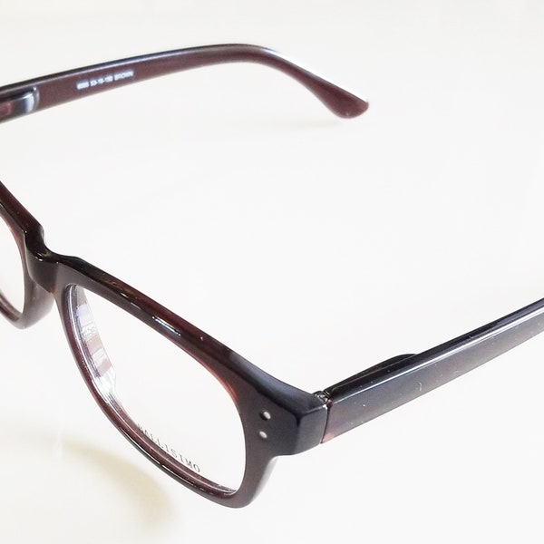 New Men's Large BALLISIMO Eyeglasses Shiny Brown Frames ~ Discounted Closeout SALE!