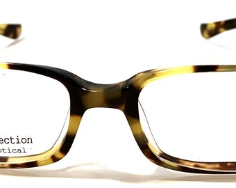 3GUYS Vintage Small Rectangle Eyeglasses Brown and Orange Glasses Frame New Old Stock Etsy
