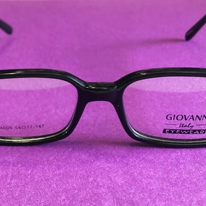New Black GIOVANNI Eyeglasses GP4005 Rectangle Frames ~ Closeout SALE!