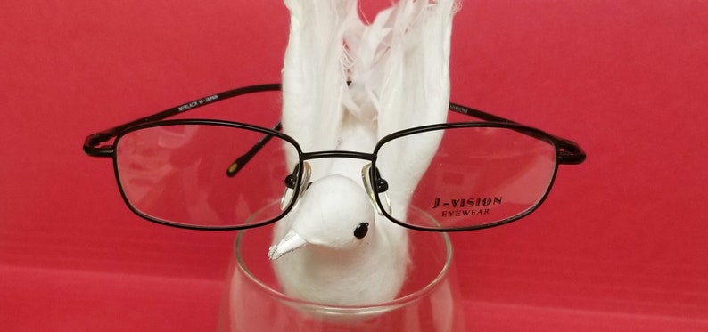New Black J-VISION Eyeglasses Rectangle Design Frame Prescription Glasses image 5