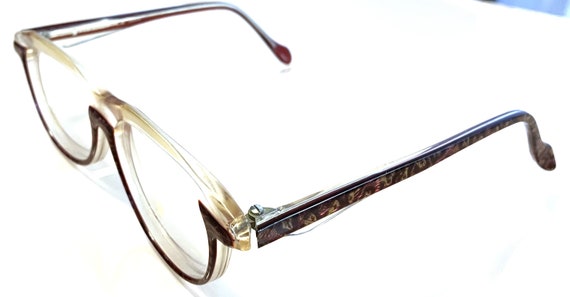 New Two-Tone Neostyle Eyeglasses Amber (Cola Blas… - image 1
