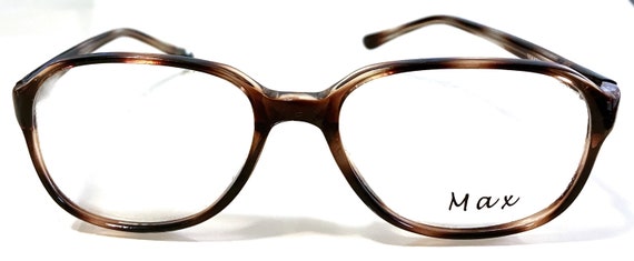 New Large Max Eyeglasses Dark & Light Brown Fusio… - image 4