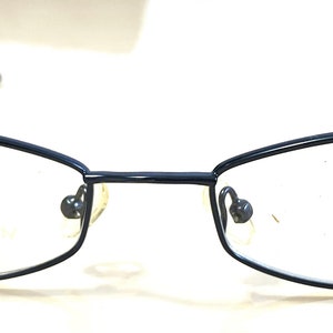 New Satin Blue Calliope Collection Eyeglasses Rectangular Frames ~ Discontinued Model ~ Ships FREE in USA! ~ Discounted Closeout SALE!