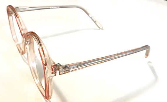 New Oversized Red/Pinkish Clear Venus Eyeglasses … - image 2