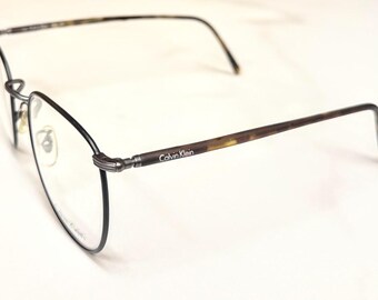 New Old Stock Calvin Klein Eyeglasses Black / Gunmetal / Tortoise Discontinued