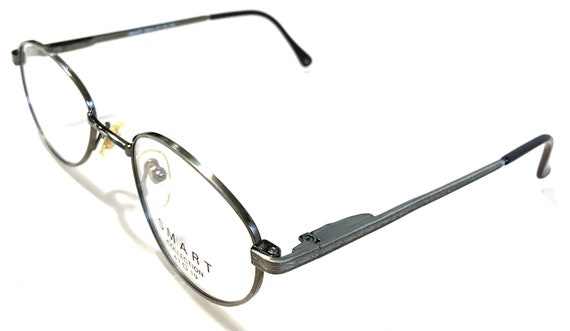 New Roundish Smart Eyeglasses Gunmetal Frame Blac… - image 2