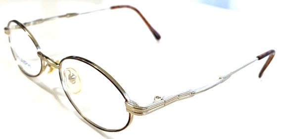 New Gold Triumph Eyeglasses Amber Rim and Matchin… - image 2