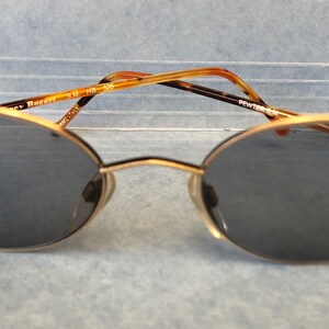 New Vintage Humphrey Bogart Sunglasses Round Model Leopard Temples