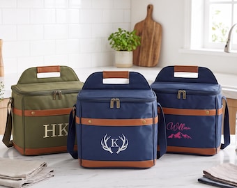 Personalized Groomsmen Cooler Bag, Insulated Lunch Bag, Beer Cooler Bag, Embroidered Golf Beer Cooler, Outdoor Picnic Bag, Best Man Gift