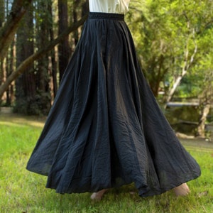 Custom Size Cotton linen skirt soft and flowing linen skirt travel skirt beach skirt gift for her pink