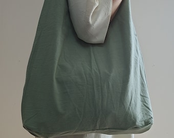 Sacola verde com logotipo personalizado, sacola de linho, bolsa de mercado, bolsa de linho, bolsa de viagem ajustável, bolsa de praia