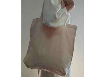 Custom logo Off-white  tote bag, cotton linen tote bag, market bag, linen bag, shopping shoulder bag， travel bag，beach bag
