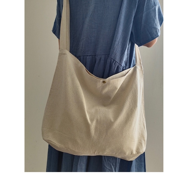 Linen Shoulder Bag - Etsy