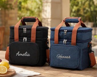 Personalized Golf Cooler Bag, Custom Embroidered Beer Cooler for Groomsmen