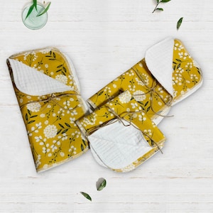 Toalhetes macios sem papel multiuso, desperdício zero, toalha de papel reutilizável, tecido impresso com toalhas de pano de gaze tripla, conjunto de 12 - Valley Floral