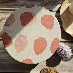 Reusable Bowl Covers Bread Proofing Cover Bread Baking Supplies, Washable Zero Waste Swap,Christmas Gift housewarming gift Strawberry