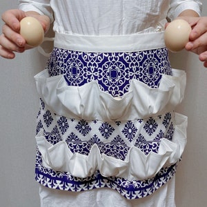Egg Gathering Apron,Garden Apron,Egg Collecting Apron ，Harvest Apron, Cotton Apron，Egg Apron-hen for adult and kids