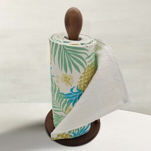 Toalhas de cozinha sem papel reutilizáveis, rolo de toalhas de papel com encaixes, desperdício zero, multiuso, roupas de cozinha, panos de prato, presente de Natal de abacaxi