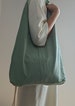 Green tote bag, linen tote bag, market bag, linen bag, adjustable bag travel bag，beach bag Christmas gift 