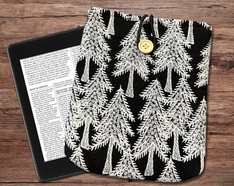 Housse pour Kindle avec arbre brodé, housse de livre rembourrée, pochette livre, étui Kindle Paperwhite pour Kindle, couverture Kindle Oasis, jolie pochette pour livre