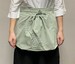 Harvest Apron Gathering Apron, Egg Apron，Cotton Foraging Apron Garden Apron with pockets  Vegetable, Fruit,Christmas gift light green 