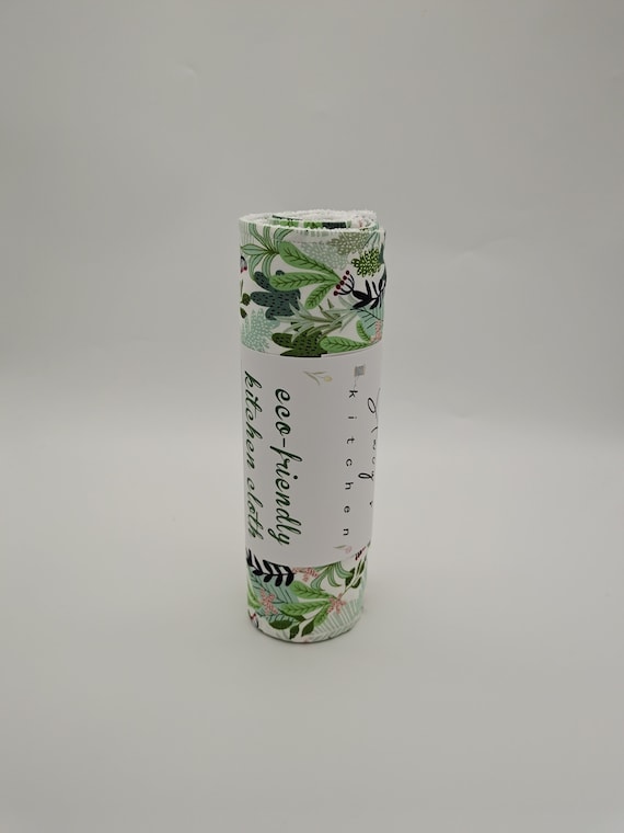 Reusable Paperless Kitchen Towels, Zero Waste, Paper Towels Roll With  Snapsmulti-use, Kitchen Clothes, Dish Towelsleaves Talk 