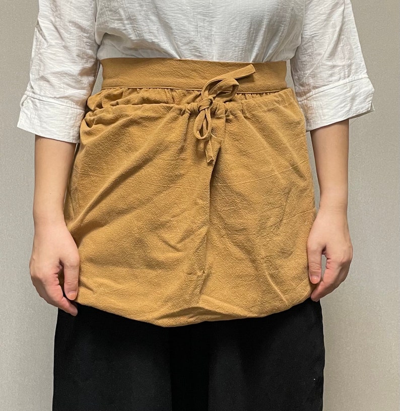 Harvest Apron Gathering Apron Egg Aproncotton Foraging Apron Etsy