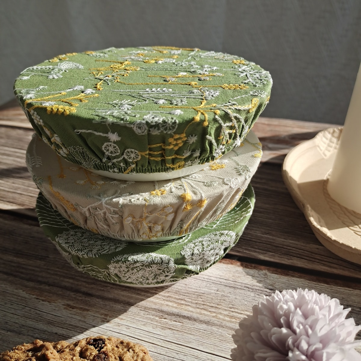 Reusable Bowl Covers Bread Proofing Cover Bread Baking Supplies, Washable Zero Waste Swap, Christmas Gift Housewarming Embroidery Style - Etsy