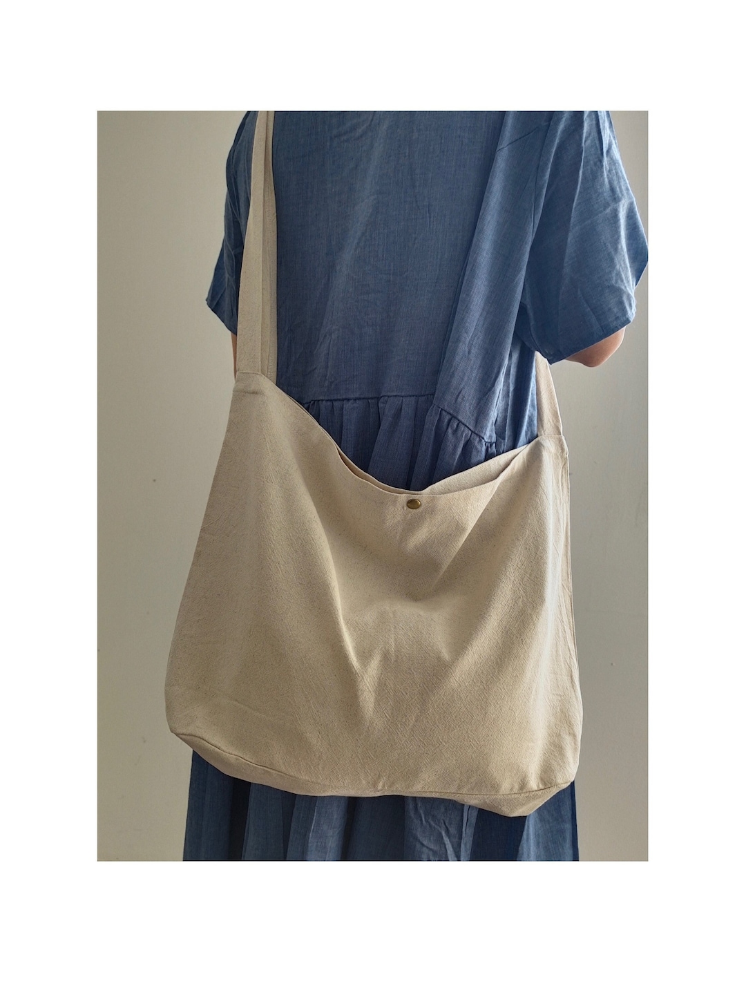 ショルダーバッグ・ポシェット Linen shoulder bag with logo print. Amazon.com: Linen Bag, Crossbody Bags for Women, Shoulder