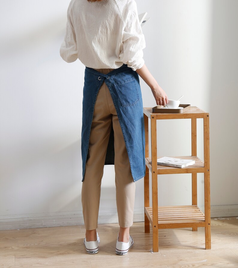 Blue Denim Apron for Men or Women Apron Tattered Apron Etsy