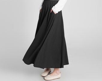 Black cotton skirt nz hot sale