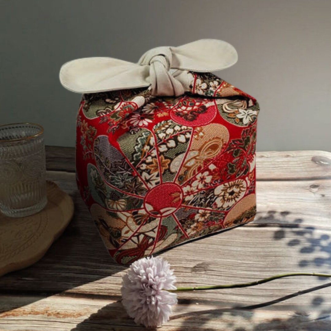 Custom Name Lunch Bag Bento Bag, Zero Waste Cotton Lunch Bag,japanese Style  Insulated Lunch Box Cloth Gift for Her Christmas Gift - Etsy Ireland