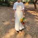 Linen Apron Full Apron Dress Cotton pinafore dress, garden dress, Everyday dress, Apron Dress Natural Christmas gift,Model height :5'6'