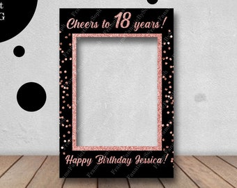 Photo Booth Frame Birthday Etsy