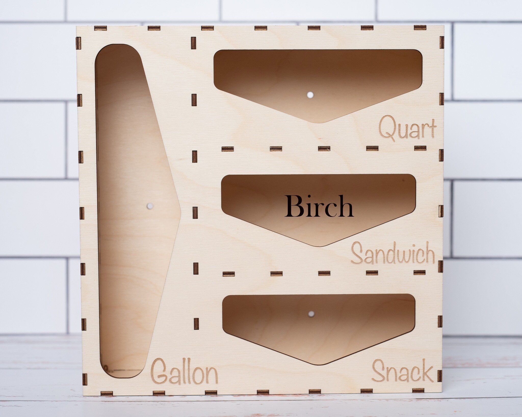 drawer organizer for sandwich bags