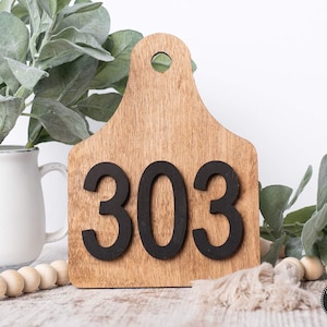 Wooden Ear Tag Sign, Custom Ear Tag, Cattle Tag, Cow Ear Tag, Ranch Sign, Farm Sign, Ear Tag Sign, Wooden Ear Tag, Custom Name Sign, Brand