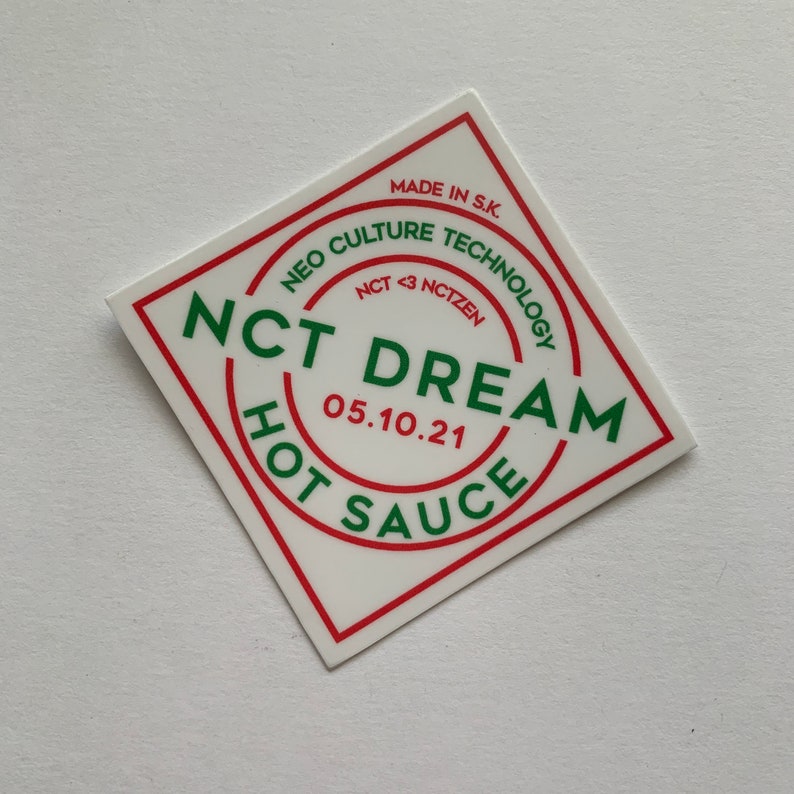 NCT DREAM Hot Sauce Sticker Etsy