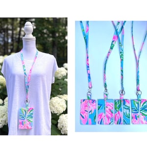Tropical Pattern /Resort Style Lanyard & Wallet
