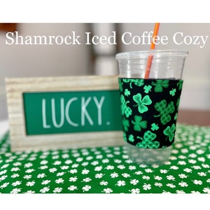Shamrock & Easter Iced Coffee Cozy