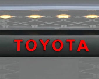 Fits 2010-2024 Toyota 4Runner TRD Pro Front Grille Letters (3M) Decal Overlay