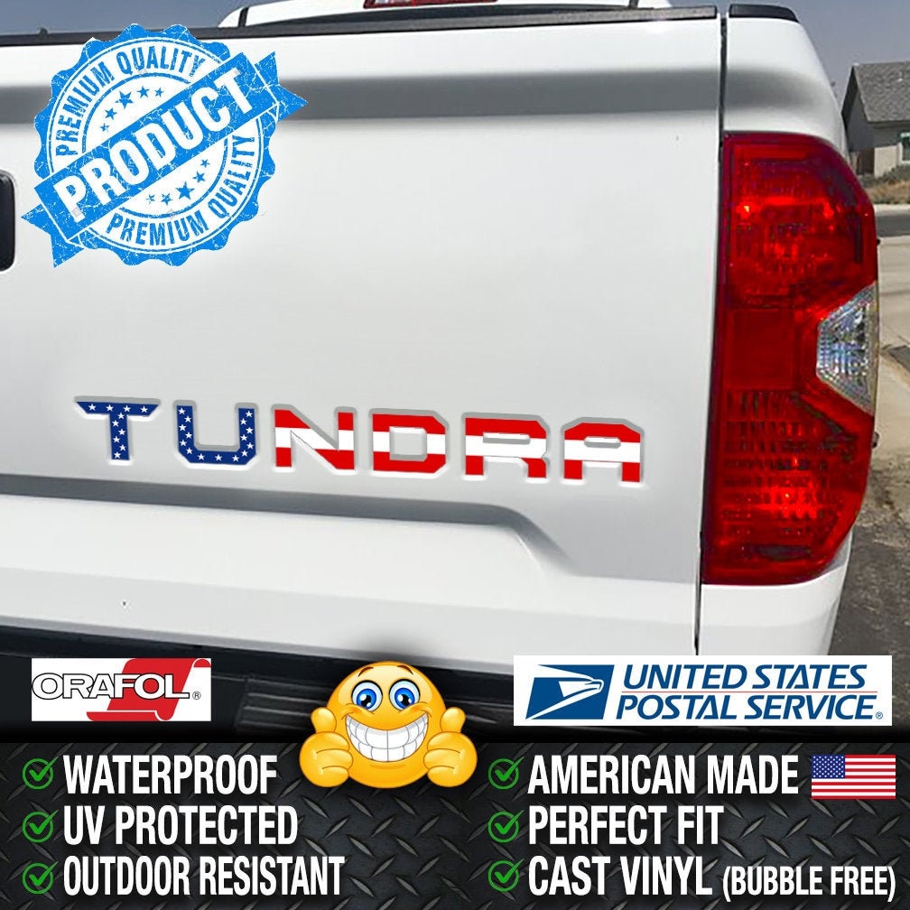 Toyota Tundra TRD truck tailgate vinyl decal inserts stickers 