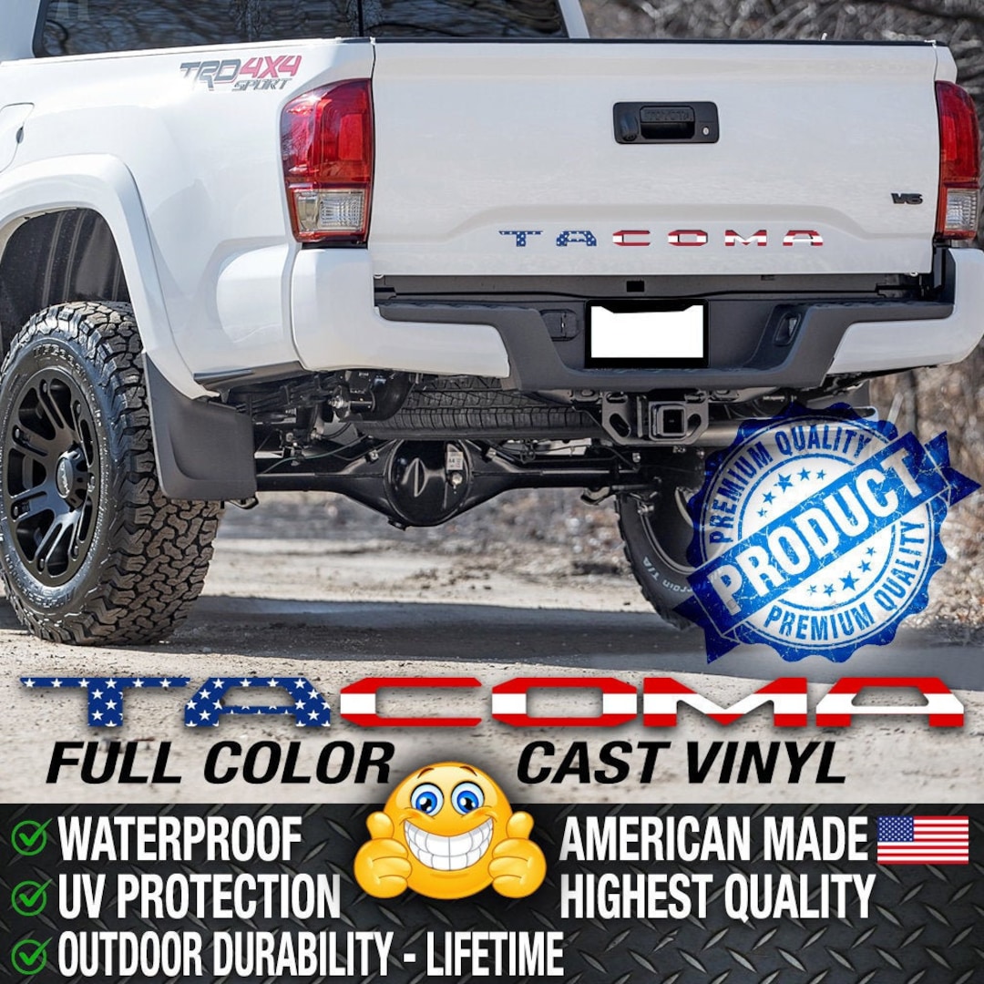 American USA Flag Toyota Vinyl Decals Etsy