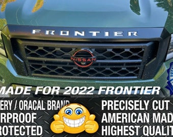 Calcomanías/pegatinas con letras 3M para parrilla delantera Nissan Frontier 2022+