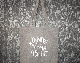 Club de Mamás Góticas, Mamá Alternativa, Bolsa de Compras de Algodón/Bolsa con Cordón. ¡Elige el color y el tipo! Bolsa de Lona de Vinilo