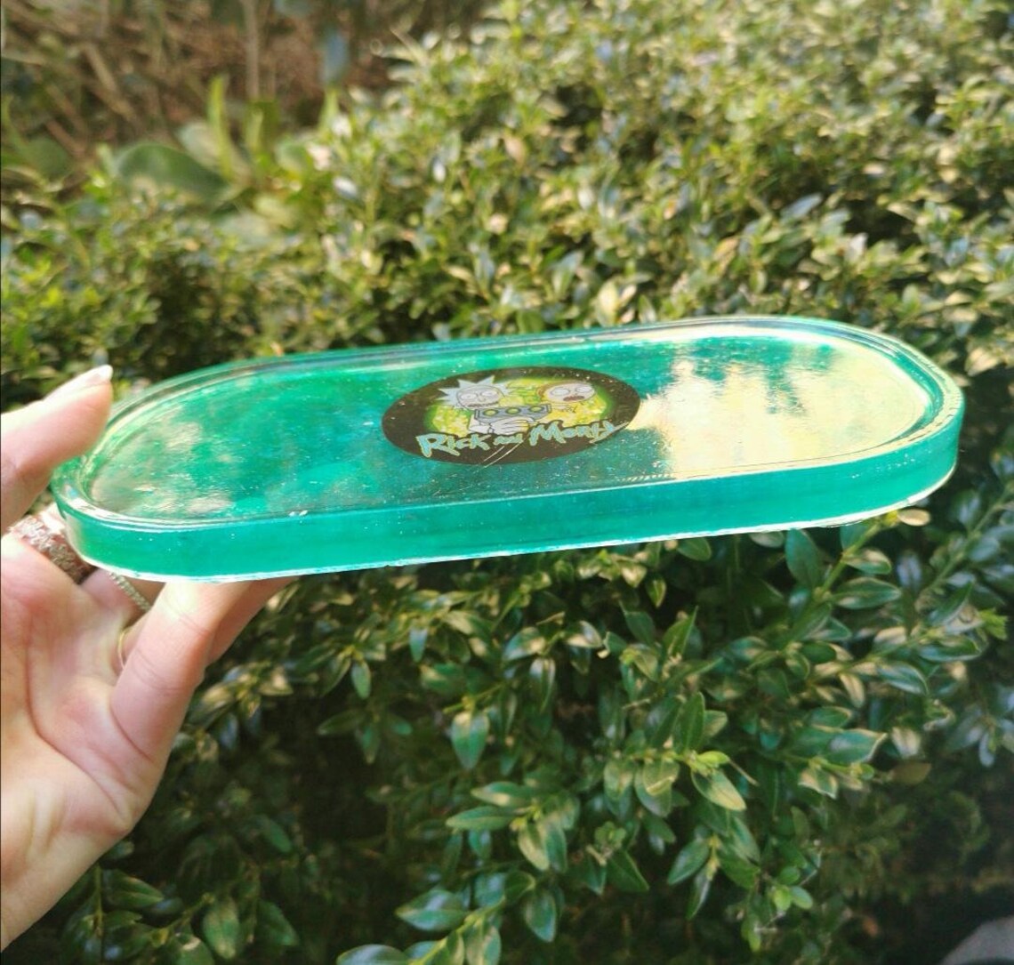 Custom Made Resin Rolling Tray / Rolling Tray Ashtray Set. Etsy